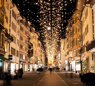 Weihnachten Hotel St. Gotthard: Rennweg Weihnachtsbeleuchtung