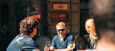 Piazzetta Italienische Terrasse an der Bahnhofstrasse