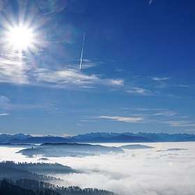 Aussicht Aussichtsturm Uetliberg